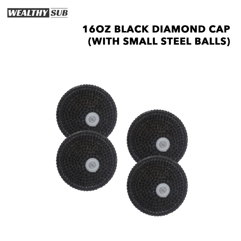 Wealthysub China warehouse sublimation 16oz black diamond cap (with small steel balls)